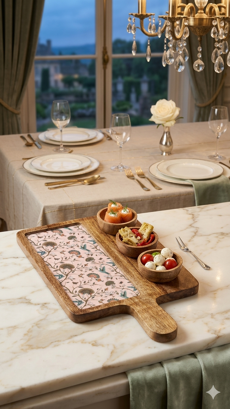 3 Bowl Serving Board