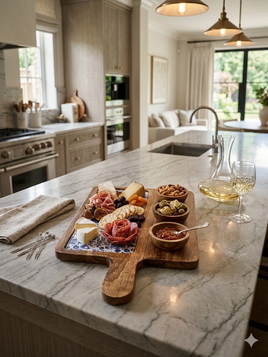 3 Bowl Serving Board